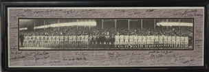 Negro League 1924 World Series Panorama Signed by Over 180 Players
